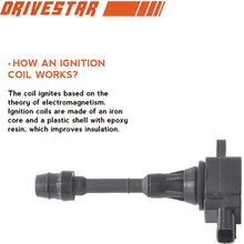 DRIVESTAR UF351 set of 4 Ignition Coils for Nissan 2002-2006 Sentra 1.8L