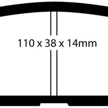EBC Brakes UD1114 Ultimax OEM Replacement Brake pad