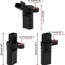 3Pcs Camshaft Crankshaft Position CPS Sensor Kit Fits 3.5L, 4.0L V6 Altima, Murano, Maxima, 350Z, Quest, Pathfinder, FX35, G35, QX45, M35 - Replaces 23731-AL61A.