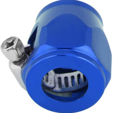 DEALPEAK Car Oil Fuel Hose End Clamp Finisher Diesel Water Line Clip AN6 Hose Connectors 15mm/17mm/20mm/24mm for Auto Truck Vehicle
