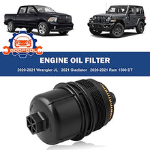 Ecodiesel Engine Oil Filter 68507598AA 68498720AA Compatible with Jeep 2021 Wrangler JL,2021 Gladiator,2020-2021 Ram 1500 DT