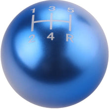 DEWHEL JDM Round Ball Billet Weighted Five-Speed 5 Speed MT Manual Gear Stick Shifter Shift Knob M10 x 1.5 Screw On for Honda Acura (Black)