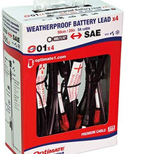 OptiMATE CABLE, O-01 4PK, Weatherproof battery lead x4, for powersport batteries