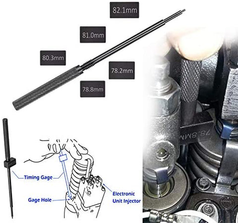 Gauge Blocks and knurled Handles-Engine Idle Speed Adjustment Tool（Total of Six Pieces and One Suit）:for 3350 Detroit Diesel Engine Series Such As： J-35637-A J-1853J-42749J-42665J-39697 …