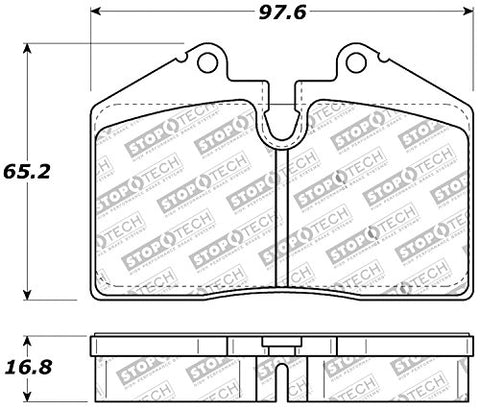 StopTech 309.06080 Sport Brake Pads with Shims