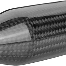 Sakali Universal Carbon Fiber Manual or Automatic Car Gear Shift Knob Shifter Lever Black