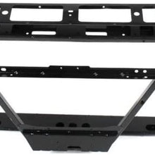 Radiator Support Assembly Compatible with 2007-2009 Chevrolet Silverado 1500 / GMC Sierra 1500 Black Steel