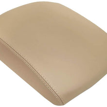 Real Leather Center Console Lid Armrest Cover Fits Honda Pilot 2009-2015 Beige Tan