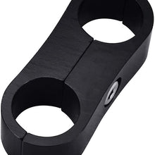 ESPEEDER 8AN Fuel Line Rubber Hose Kit, 1/2 Stainless Steel Nylon Braided Fuel Gas Line 10Ft with 6Pcs Hose Fitting Connectors and Hose Separator