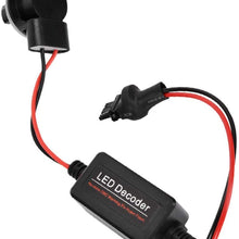 Hlyjoon Car Error Free Decoder 2pcs 3156 LED Headlight Decoder Device Anti-Flicker Resistors Error Canceller Car Vehicles LED Headlight Decoder for LED Headlight Fog Light