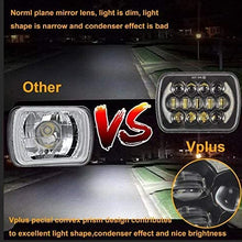 Partsam 5x7 LED Headlights 7x6 Sealed Beam Angel Eyes DRL Hi/Lo H6054 Compatible with Jeep Wrangler YJ Cherokee XJ/Toyota 4Runner Tacoma/Chevy Blazer Express Van (2PCS)