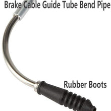AMOUTOR 16 Pieces Bike Brake Noodles, Brake Cable Guide Tube Bend Pipe and Rubber Boots for Bicycle Riding Set for Mountain Bike Bicycle Accessories