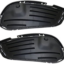 Partomotive For 15-16 C-Class Front Bumper Grille Insert Face Bar Filler Left & Right SET PAIR