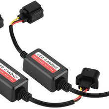 Duokon ABS Material LED Headlight Decoder,2pcs H13 Car LED Headlight Decoder Anti-Flicker Flash Error Canceler