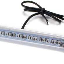 iJDMTOY (1) Universal Fit Brilliant Red 24-SMD LED Light Bar For Car As Rear Fog Light or 3rd Brake Tail Lamp