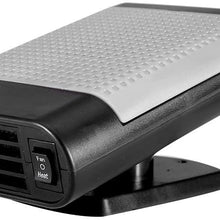 Window Defroster, Aramox Car 12V Portable Electric Window Heater Heating Dryer Windshield Fan Defroster Demister(Gray)