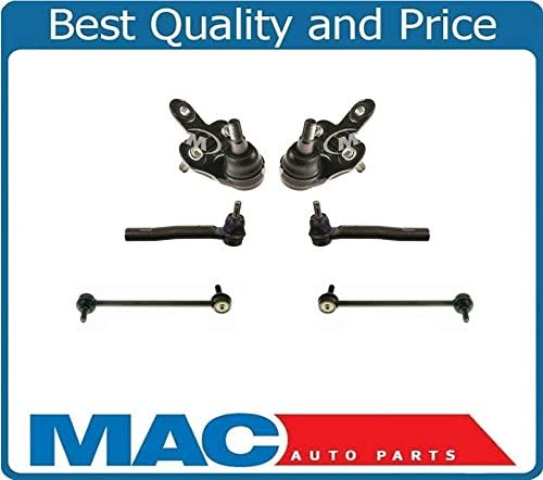 For 09-16 Venza 10-16 RX350 Lower Ball Joints Tie Rods Sway Bar Links 6pc