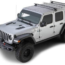 Rhino Rack 2018-2020 Compatible with Jeep Wrangler JL 4dr SUV Hard Top Vortex RCL Black 2 Bar Backbone Roof Rack JB0894