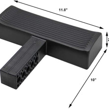 Juegoal Rear Bumper Protector, Vehicles Bumper Guard Hitch Step with Pin Lock and Stabilizer for Car and SUV