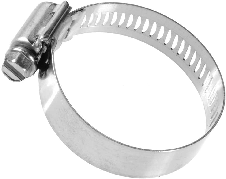 10 #24 Hose Clamps All Stainless Steel