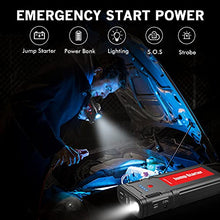 DBPOWER 2500A/21800mAh Portable Car Jump Starter- UP to 8.0L Gasoline/6.5L Diesel Engines, 12V Auto Lithium-Ion Battery Booster, Power Pack with LCD Screen Clamp Cables, LED Flashlight