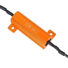 FOORDAY 50W 6ohm Load Resistors Fix LED Bulb Fast Hyper Flash Turn Signal Blink Error Free Decoder Car LED Canbus Decoder - 2 Pcs