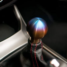 iJDMTOY Burnt Titanium Finish JDM Sphere Shift Knob Universal Fit Compatible With Most Car 4 5 6 Speed Manual or Automatic etc.