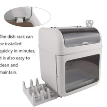 Chenbz Dish Drying Rack, Multi-Functional Pratical Cutlery Holder Dish Drainer Utensil Organizer Dish Drying Rack for Household Kitchen Fast Food Restaurant