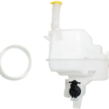 Washer Reservoir Windshield Expansion Tank w/Washer Pump and Cap compatible with Vehicles w/Headlight Washer Small Tank