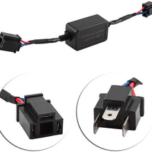 NHULOAN- C18 H4 2 Pcs Led Headlight Decoder Anti-Flicker Resistor Error Canceler Decoder Kit For Led Headlight Abs Dc12-24V Car Light