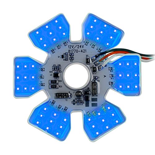 GG Grand General 81777 Blue Light Ultra Thin Air Cleaner Hex 54 LED Dual Function