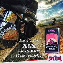 Speedol Power V-Twin 20W-50 Full Synthetic 4T Motorcycle Oil 1.05-Quart (1 Liter) | Four Stroke Esther Technology 100% Synthetic Oil | Premium Tin Packaging | High-Performance Engine Oil
