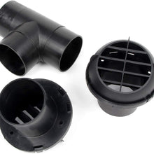 ROADFAR Parking Heater Accssories - 60mm Car Air Heater Ducting Pipe Warm Air Vent Outlet w/Hose Clips