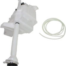 Washer Reservoir Windshield Expansion Tank Dual Pump Type w/Washer Pumps, Filler Neck, Cap, and Fluid Level Sensor Port compatible with Vehicles w/Rear Wiper