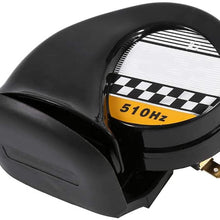 Motorcycle Snail Horn, Universal Mini Loud Electronic Snail Horn For Motorcycle Loud Voice Speaker 12V 510HZ