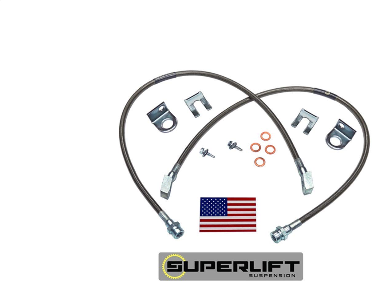 Superlift Suspension | 91400 | Bullet Proof Brake Hoses - Rear - 1976-1986 Jeep CJ5 / CJ7 3 inch plus lift (single)