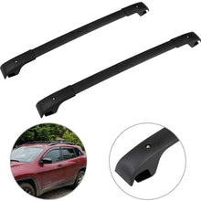 ANPART Roof Rack Crossbars fit for Jeep Cherokee 2014 2015 2016 2017 2018 2019 Black Aluminum Rooftop Cargo Carrier