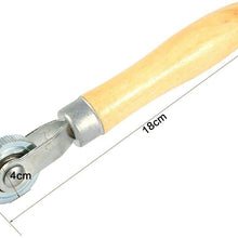 Suuonee Bearing Roller Tire,Wooden Handle Repair Tube Stitch Puncture Patch Tyre Roller Bearing Tool Kit
