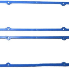 BYS Technology Valve Cover Rubber steel Core Gasket Small Block for SBC Chevy 283 305 327 350 (Blue)
