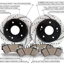 Approved Performance C1142 Front Brake Rotor and Pad Kit Performance Drilled/Slotted Brake Rotors and Carbon Fiber Ceramic Pads