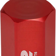 J2 Engineering LN-T7-005-125-BK 20Pcs M12 x 1.25 7075-T6 Aluminum 50mm Close-End Lug Nut w/Socket Adapter (Black)