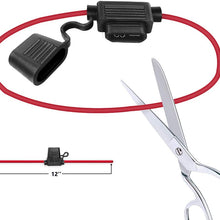 MCIGICM 12 AWG Inline Fuse Holder with 30A ATC/ATO Blade Fuse, 5 Pack