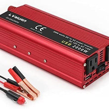 LVYUAN Power Inverter 1000W/2000W(Peak) DC to AC 12V to 110V 1000W Car Inverter DC 12V Inverter with 3.1A USB Car Adapter