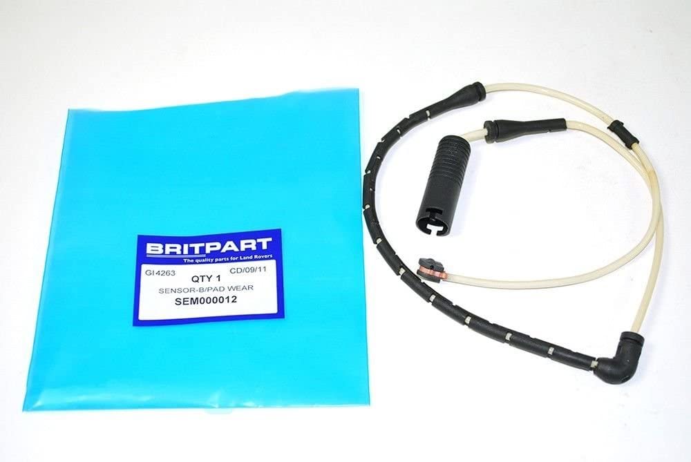 BRITPART FRONT BRAKE PAD WEAR SENSOR COMPATIBLE WITH LAND ROVER RANGE ROVER L322 FULL SIZE PART # SEM000012