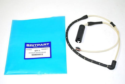 BRITPART FRONT BRAKE PAD WEAR SENSOR COMPATIBLE WITH LAND ROVER RANGE ROVER L322 FULL SIZE PART # SEM000012