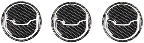 Ancher Carbon Fiber Mid Air Condition Vent Outlet Cover Trim Sticker Fit for Ford Mustang 2015 2016 2017