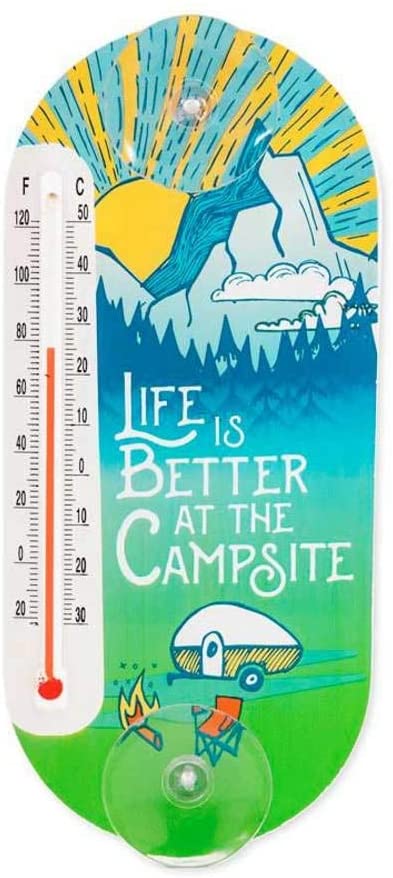 Camco Life is Better at the Campsite Window Thermometer, RV Map