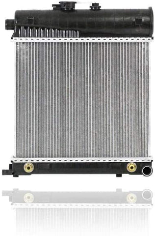 Radiator - Behr Hella Service 2286 For/Fit 99-00 Mercedes-Benz C-Class C230 - Plastic Tank, Aluminum Core - 2025006103 2-Row