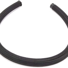 Fuel Hose Line, 1Meter/3.3ft AN16 Nylon Steel Oil Fuel Gas Line Braided Radiator Hose