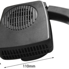 Jullynice Portable Car Auto Air Heater Electric Heating Fan Demist & Defrost Noise-Free Warm Air Blower for 12V Vehicle